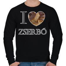 PRINTFASHION I love zserbó - Férfi pulóver - Fekete női pulóver, kardigán