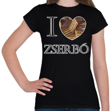 PRINTFASHION I love zserbó - Női póló - Fekete női póló