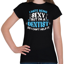 PRINTFASHION I'm a dentist - Női póló - Fekete női póló