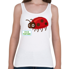 PRINTFASHION I'm a feature - Női atléta - Fehér női trikó