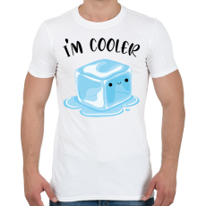 PRINTFASHION I'm cooler - Férfi póló - Fehér