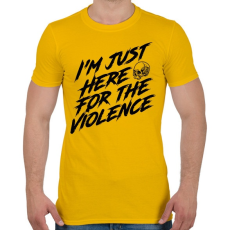 PRINTFASHION I'm just - Férfi póló - Sárga