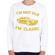 PRINTFASHION I'm not old - Gyerek pulóver - Fehér