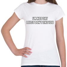 PRINTFASHION I'm not shy - Női póló - Fehér női póló