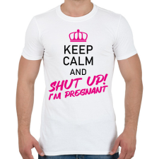 PRINTFASHION I'm pregnant - Férfi póló - Fehér férfi póló