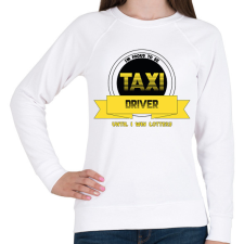 PRINTFASHION I'm proud to be taxi driver - Női pulóver - Fehér női pulóver, kardigán