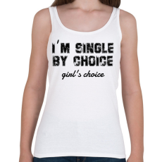 PRINTFASHION I'm single by choice - black - Női atléta - Fehér
