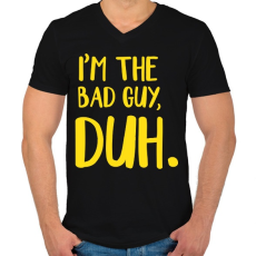 PRINTFASHION I'm the bad  - Férfi V-nyakú póló - Fekete