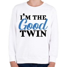 PRINTFASHION I'm the good twin - Gyerek pulóver - Fehér