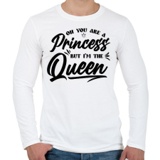 PRINTFASHION I'm the Queen - Férfi hosszú ujjú póló - Fehér férfi póló