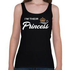 PRINTFASHION I'M THEIR PRINCESS - Női atléta - Fekete női trikó
