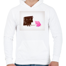 PRINTFASHION I'm your father - Férfi kapucnis pulóver - Fehér férfi pulóver, kardigán