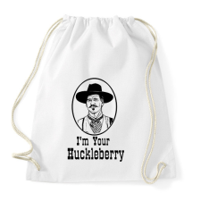 PRINTFASHION I'm Your Huckleberry - Sportzsák, Tornazsák - Fehér tornazsák
