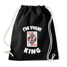PRINTFASHION i'M YOUR KING 2 - Sportzsák, Tornazsák - Fekete tornazsák