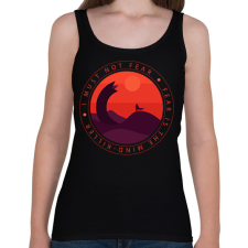 PRINTFASHION I must not fear - Női atléta - Fekete női trikó