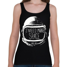 PRINTFASHION I need more Space - Női atléta - Fekete női trikó