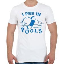 PRINTFASHION I pee in pools - Férfi póló - Fehér férfi póló