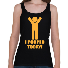 PRINTFASHION I pooped today! - Női atléta - Fekete