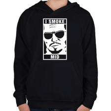 PRINTFASHION I Smoke Mid - Gyerek kapucnis pulóver - Fekete gyerek pulóver, kardigán
