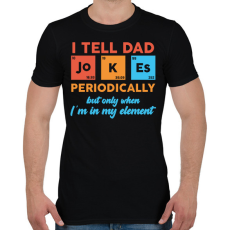 PRINTFASHION I tell dad jokes - Férfi póló - Fekete