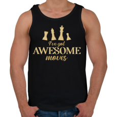 PRINTFASHION I've got awesome moves - Férfi atléta - Fekete