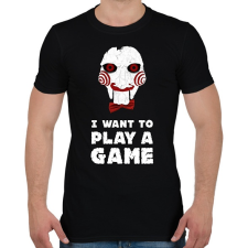 PRINTFASHION I want to play a game - Férfi póló - Fekete férfi póló
