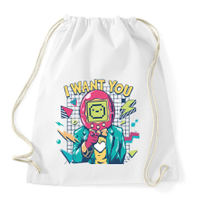 PRINTFASHION I want you 80-as évek - Sportzsák, Tornazsák - Fehér tornazsák