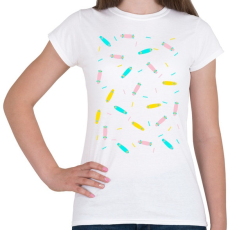 PRINTFASHION Ice cream boards tee - Női póló - Fehér