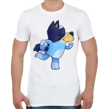 PRINTFASHION Ice doggo - Férfi póló - Fehér férfi póló