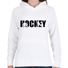 PRINTFASHION Ice Hockey - Női kapucnis pulóver - Fehér női pulóver, kardigán