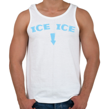 PRINTFASHION Ice ice baby - Kismama - Férfi atléta - Fehér atléta, trikó