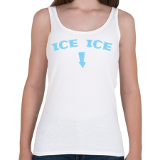 PRINTFASHION Ice ice baby - Kismama - Női atléta - Fehér női trikó
