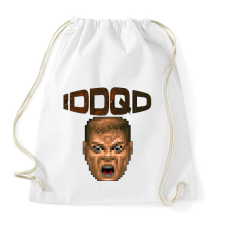 PRINTFASHION IDDQD - Sportzsák, Tornazsák - Fehér tornazsák