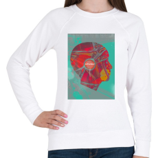 PRINTFASHION Ideg - Női pulóver - Fehér