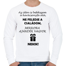 PRINTFASHION idénisbefekszem - Férfi pulóver - Fehér