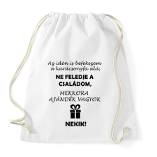 PRINTFASHION idénisbefekszem - Sportzsák, Tornazsák - Fehér tornazsák
