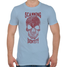 PRINTFASHION Identitás szkennelés. - Férfi póló - Világoskék férfi póló