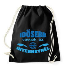 PRINTFASHION Idősebb vagyok - Sportzsák, Tornazsák - Fekete tornazsák