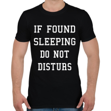 PRINTFASHION if found - Férfi póló - Fekete férfi póló