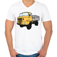 PRINTFASHION Ifa - Férfi V-nyakú póló - Fehér