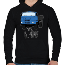 PRINTFASHION IFA L60 - Férfi kapucnis pulóver - Fekete férfi pulóver, kardigán