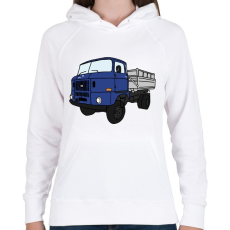 PRINTFASHION Ifa - Női kapucnis pulóver - Fehér