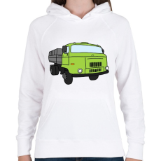 PRINTFASHION Ifa - Női kapucnis pulóver - Fehér