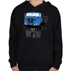 PRINTFASHION IFA w50 - Gyerek kapucnis pulóver - Fekete