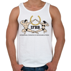 PRINTFASHION IFBB_logo - Férfi atléta - Fehér