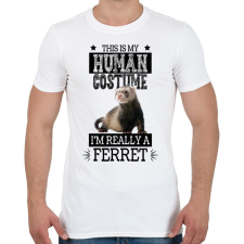 PRINTFASHION Igazából egy görény vagyok - Férfi póló - Fehér férfi póló