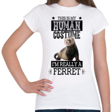 PRINTFASHION Igazából egy görény vagyok - Női póló - Fehér