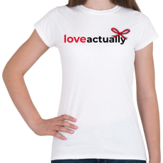 PRINTFASHION Igazából szerelem - Női póló - Fehér