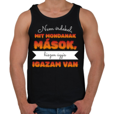 PRINTFASHION Igazam van - Férfi atléta - Fekete atléta, trikó
