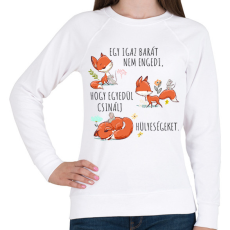 PRINTFASHION Igazi barát - Női pulóver - Fehér